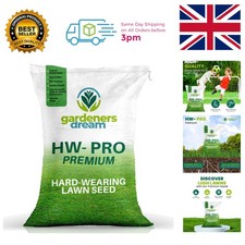 1KG Hard Wearing Grass Seed - Thick, Resilient Lawns Fitting UK Settings 16.94 per kilo
