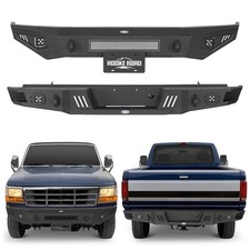 Fit Ford F-150 F-250 F-350 1992 1993 1994 1995 1996 Textured Frontrear Bumper
