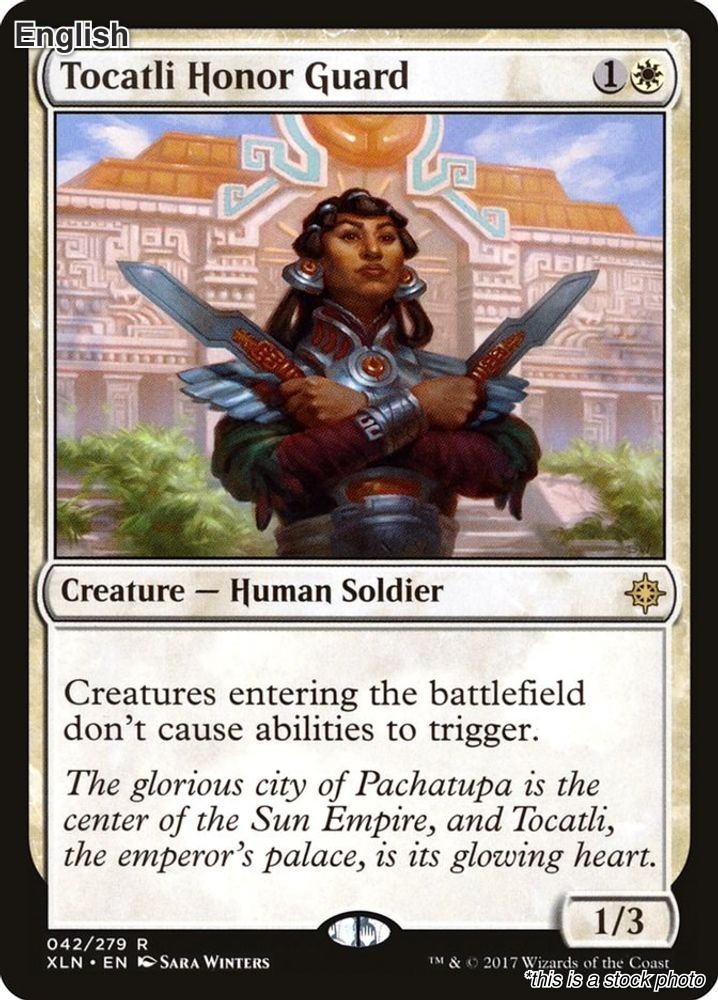 Magic Tocatli Honor Guard 42 Rare Ixalan NM