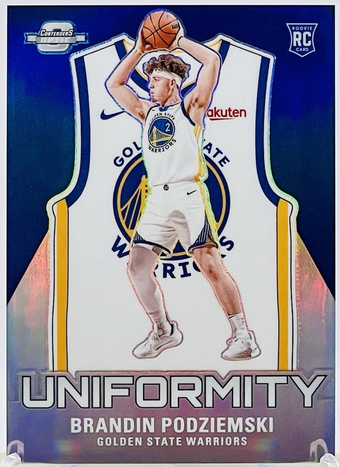 2023-24 Panini Contenders Optic Uniformity #22 Brandin Podziemski Warriors