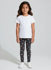 Girl's Leggings Cat & Jack Charcoal Multicolor Rainbow Design,  - (2 pack)