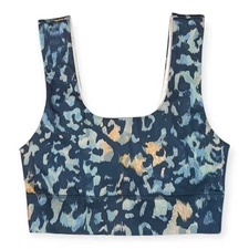 Fabletics Animal Print Scoop Neck Wide Straps Sports Bra Extra Small