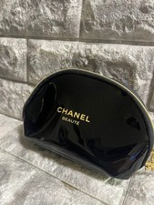 Chanel Cosmetic Pouch Black Patent Chanel Beauty Novelty