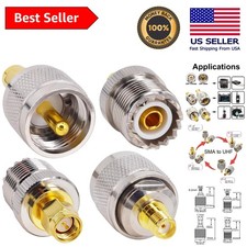 Set adattatore completo da SMA a UHF - 4 connettori a bassa perdita per radio portatili