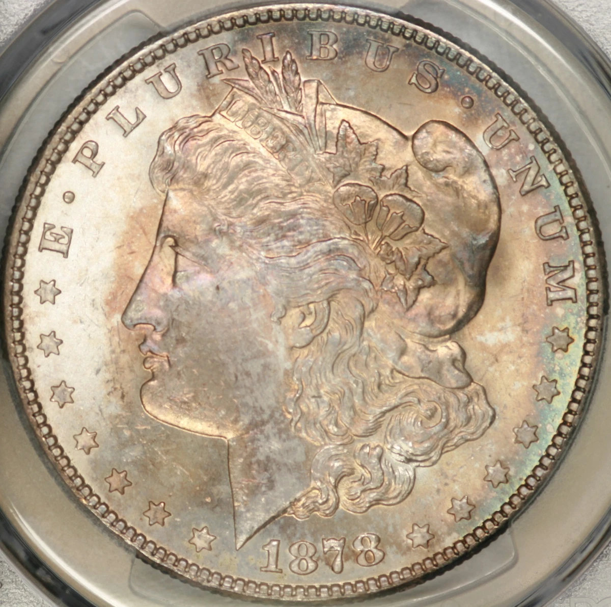 在庫切れ PCGS Certified MS 64 Graded 1878 Year Morgan US Dollars (1878-1921