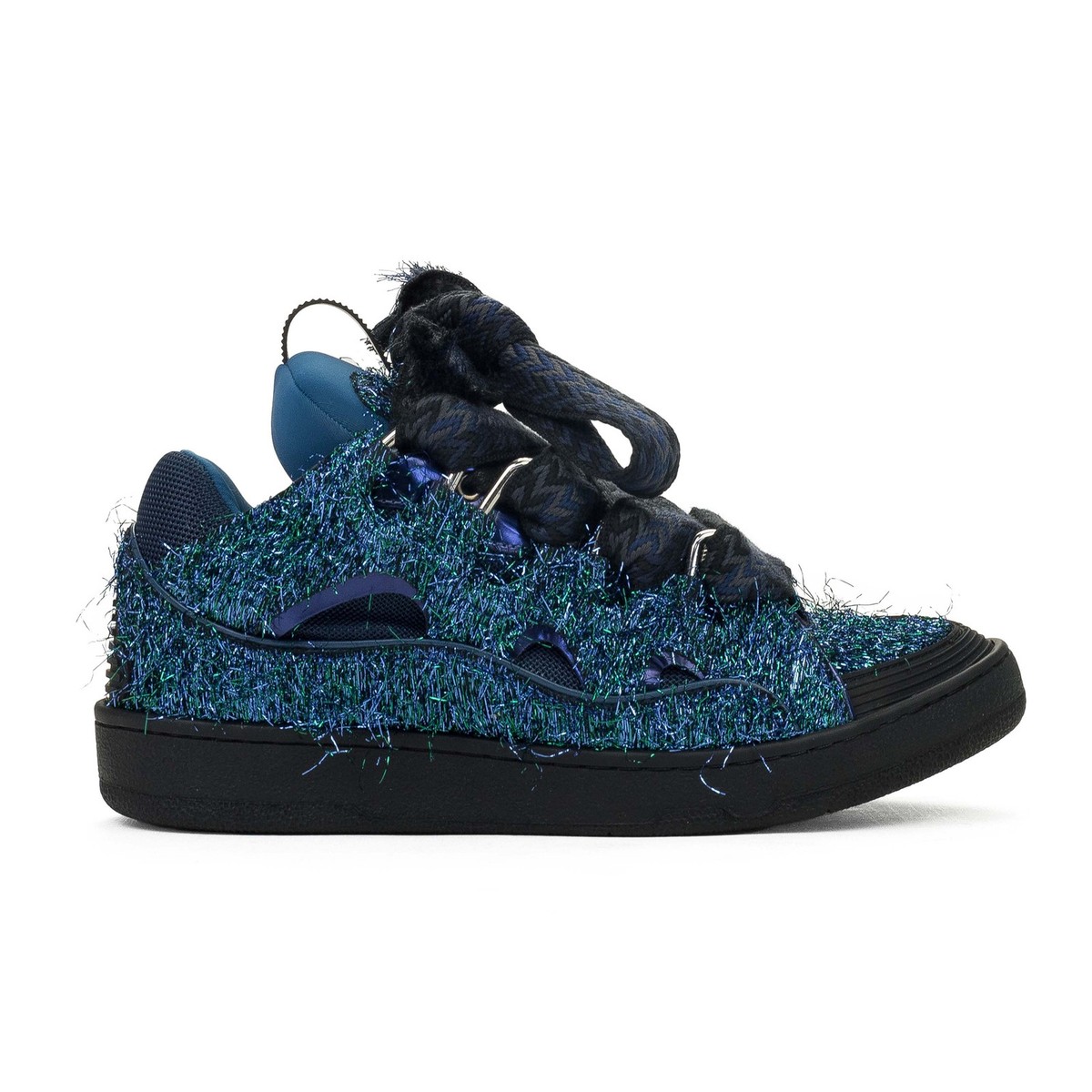 rin LANVIN en Bleu 6103467 Lanvin Curb Sneakers 'Metallic - Majorelle Blue' - POIZON