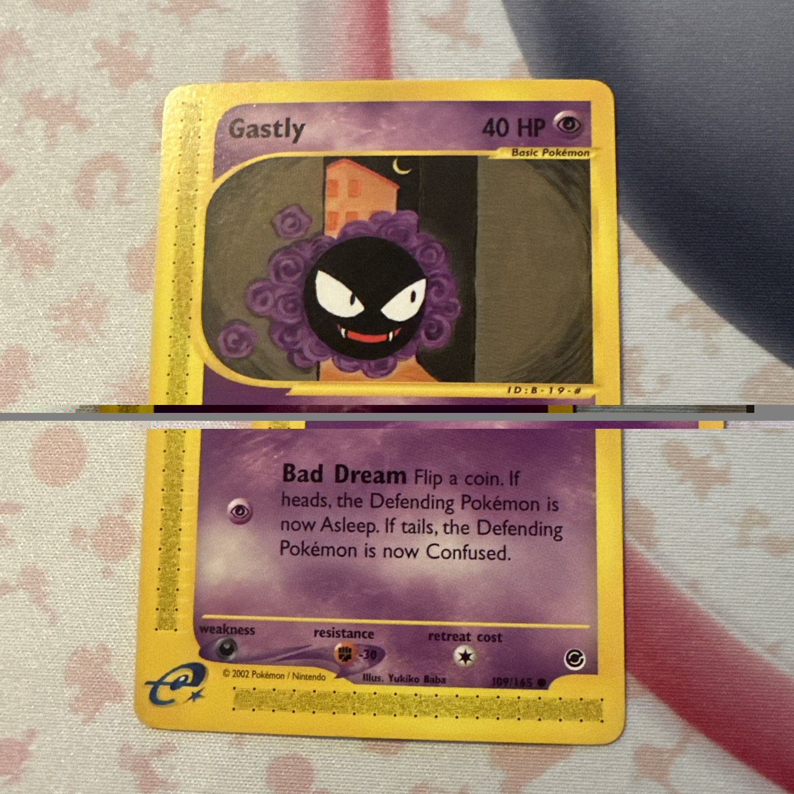 Gastly - Expedition 109/165 - 2002 WOTC - Pokémon TCG - US SELLER - NM/VLP