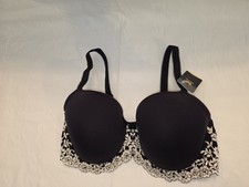 NWT Wacoal Women's 36DD Embrace Lace Contour Underwire Bra 853191 Black NEW