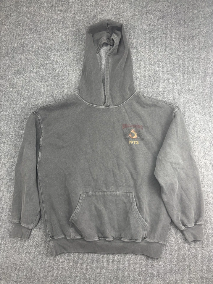 Billabong Hoodie Womens Medium Charcoal Into The Midnight Sun Leopard Pullover - Image 2 of 4