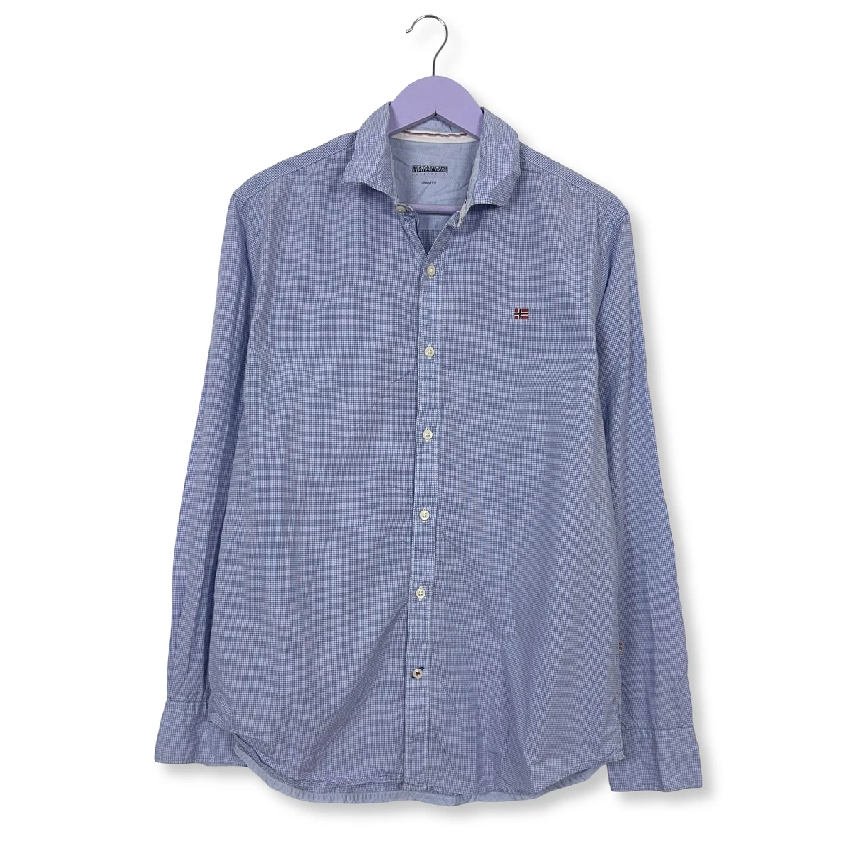 Chemise Homme Napapijri - Taille 3XL - 100% Coton - Couleur Rose Pâle - Occasion Très Bon État