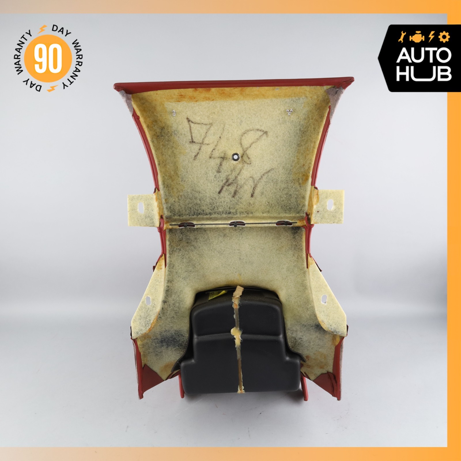 00-04 Aston Martin DB7 Volante Rear Center Console Assembly Red OEM 35k