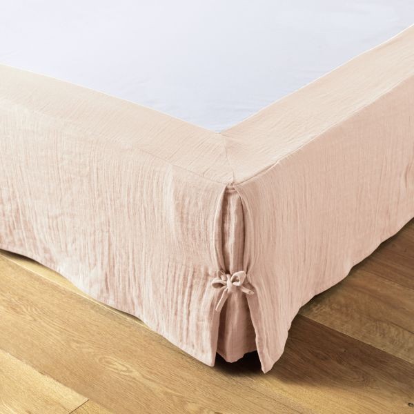 Cache-sommier 180x200 en gaze de coton Gaïa pour une chambre bohème