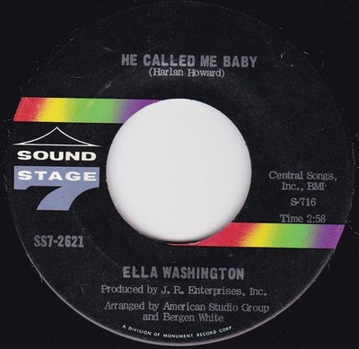 Ella Washington - He Called Me Baby / You're Gonna Cry, Cry, Cry, 7'', (Vinyl)