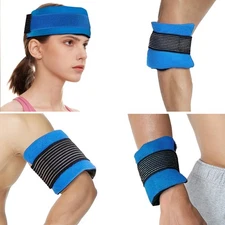 Reusable Ice Gel Pack for Injuries Soft Cold Pack Ice Wrap Hot Cold Compress ...