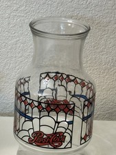 Vintage Pepsi-Cola Tiffany-Style Stained Glass Promotional Carafe 1970's