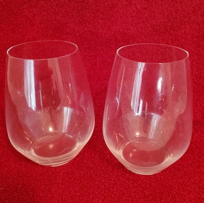 2 Matching RIEDEL  Stemless Wine Tumbler/Glasses 5 