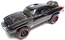 2016 HOT WHEELS EXPERIMOTORS '70 DODGE CHARGER BLACK 1:64 DIECAST 3" CAR W/ RED 