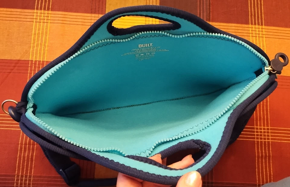 CONSTRUIDO-Portátil Portafolio con Correa-Neopreno Multicolor-Sostiene 11-13" Laptop-Acolchado Foto 3 de 4