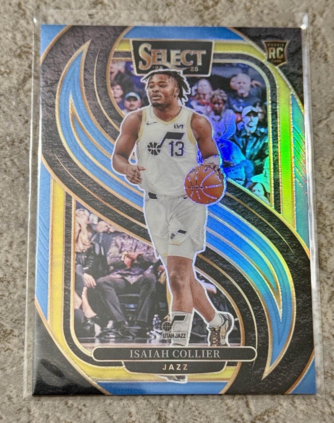 2024-25 Panini Select Premier Level Isaiah Collier #178 Light Blue Prizm /299 RC