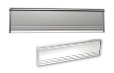 Briefeinwurf für Außen-Aluminium-mit Bürste=295x77 mm-Briefklappe-Briefschlitz