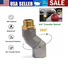 Fuel Hose Swivel 360  Rotating Connector for Fuel Swivel Fuel Transfer Hose 3/4"