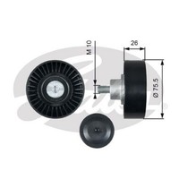 Gates Umlenk FüHrungsrolle Keilrippenriemen FüR Audi A6 2.4 3.2 FSI Quattro