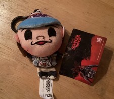 Yo Me Netflix Stranger Things Key Ring Plush Dustin With Thinking Cap New 4.5