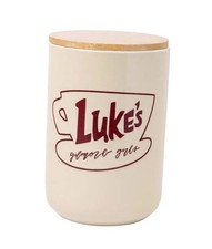 New Gilmore Girls Ceramic Canister/Jar w/Bamboo Lid Featuring Luke&rsquo;s Buy A Set!