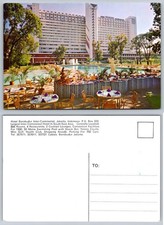 Vtg Postcard Hotel Borobudur Inter-Continental Jakarta Indonesia Pool View