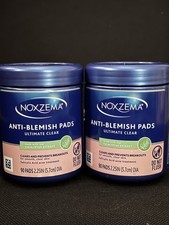 Noxzema Ultimate Clear Anti-Blemish Pads 90ct Salicylic Acid Eucalyptus 2.25in