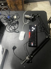 Compact Wired QWERTY Keyboard  Mouse Bundle, Plug  Play, Black/White