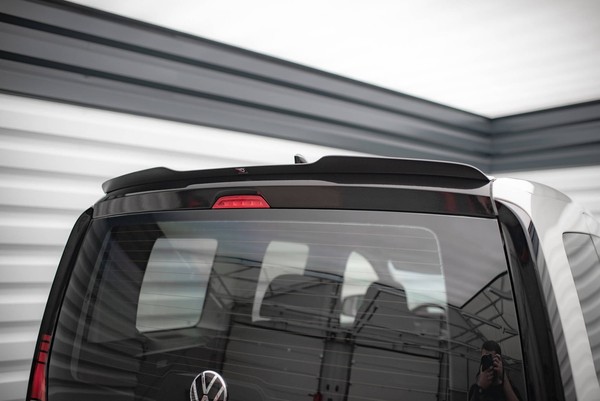 Maxton Design Heckspoiler Lippe Passend FüR VW Caddy Mk5 Schwarz Hochglanz-image