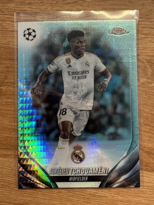 2023-24 Topps Chrome UEFA Aurelien Tchouameni Aqua #10