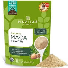 Navitas Organics Maca Powder 100% Gelatinized Peruvian Maca for Adaptogen Baking