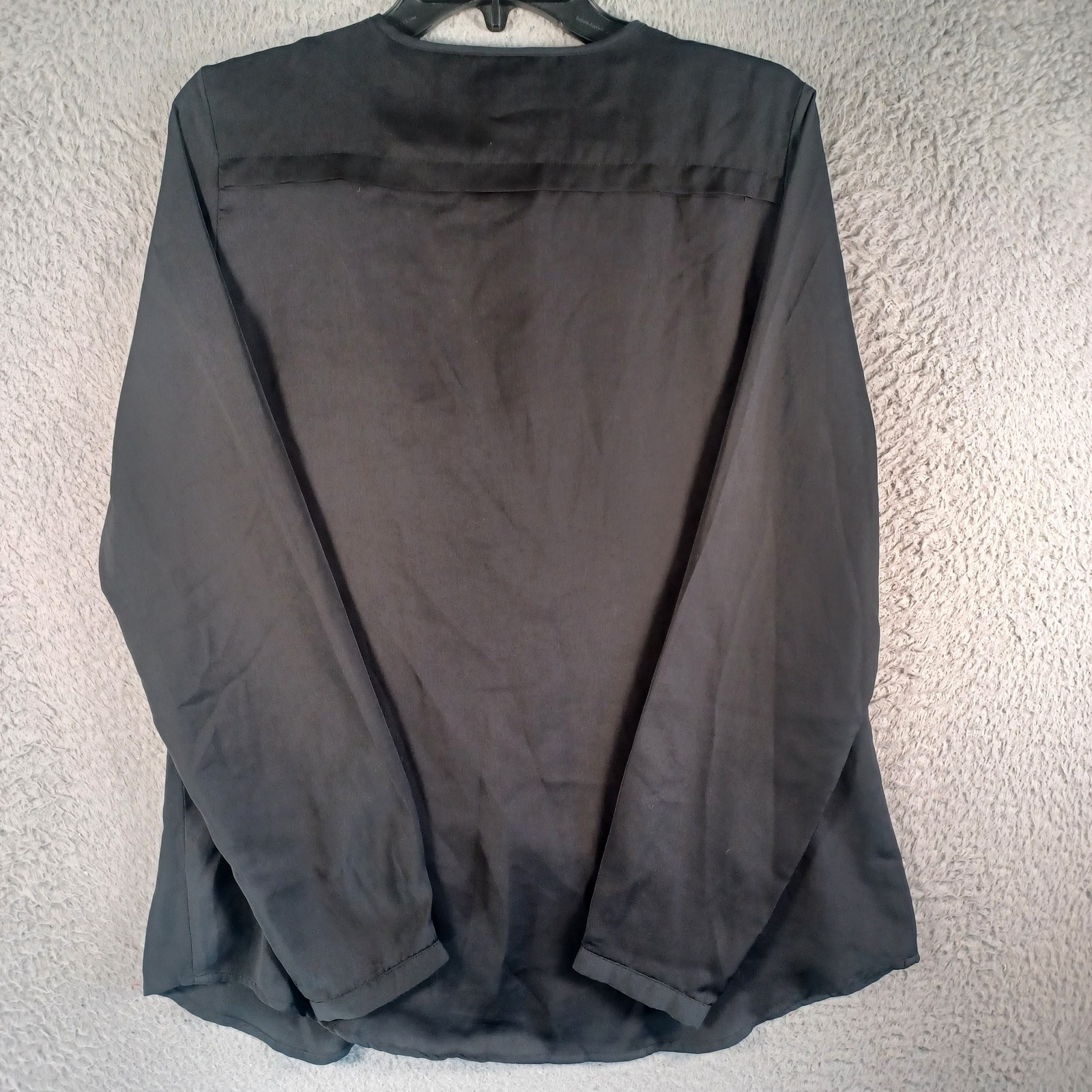 Mossimo Womens Black Partial Button-Up Pull-Over … - image 3