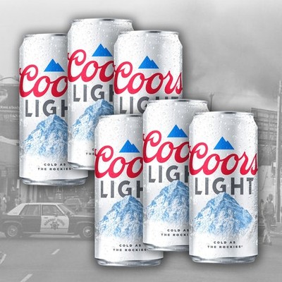 Coors Light Bier 6x Dose (355ml) - USA Import, 4,2% Vol.