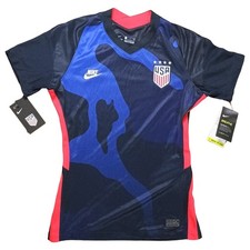 Nike USA National Team Soccer Jersey CD0907-475 Women&rsquo;s S Slim Flit DRI-FIT Blue