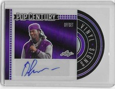 OFFSET Migos 2024 Leaf Pop Century Vinyl Signs Signature Auto Card Autograph 1/1
