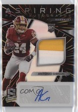 2020 Panini Spectra Aspiring Hyper Prizm 72/75 Antonio Gibson #21 Patch Auto uk2