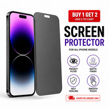 Privacy Anti Spy Matte Screen Protector For iPhone 17 16 15 14 13 12 Air Pro Max