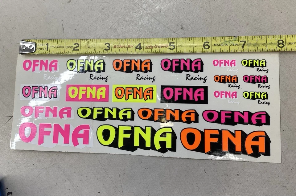 Vintage Ofna Racing RC Decal Sheet Foto 2 de 2