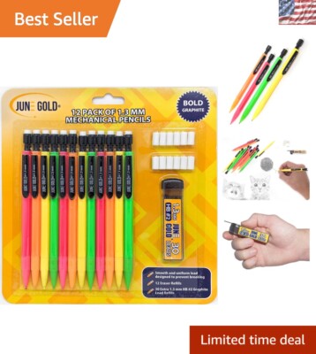 Sophisticated Mechanical Pencils with 30 Lead Refills for Effortless Writing