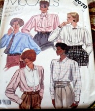 LOVELY VTG 1980s TOP BLOUSE BUTTERICK Sewing Pattern 14/36