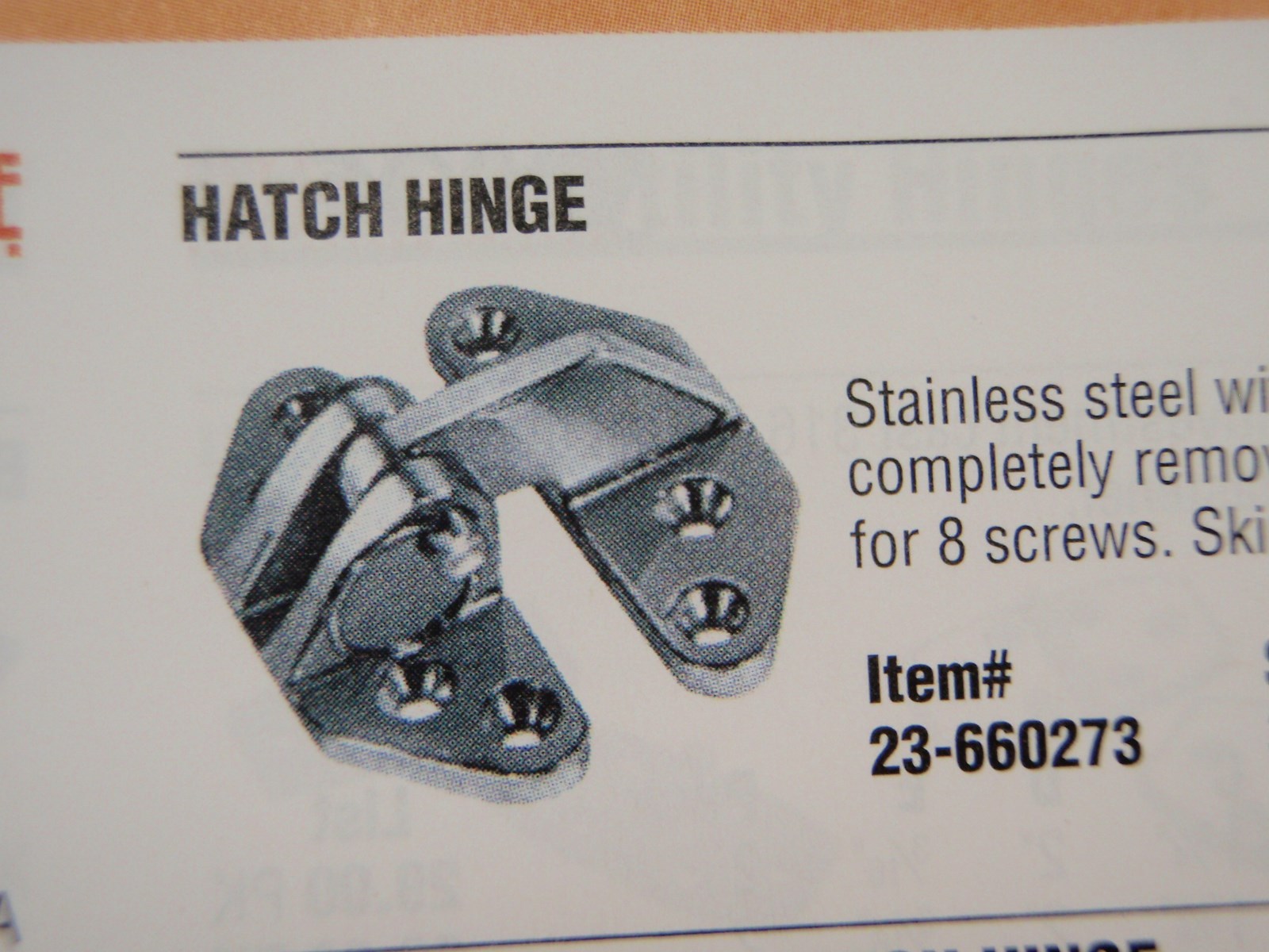 Attwood Standard Base Boat Hatch Hinge 660273 for sale online eBay