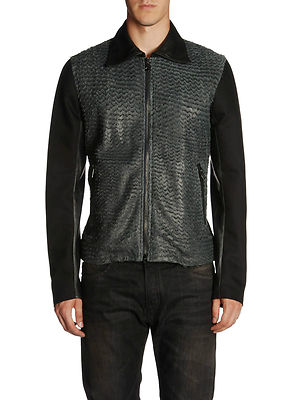 DIESEL BLACK GOLD LARCOTY LEATHER JACKET SIZE 48 (M) 100 