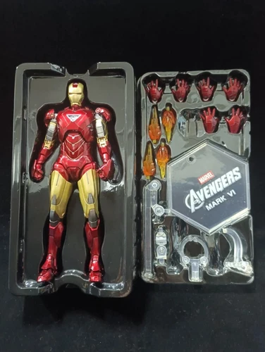 ZD Toys Iron Man 2 Movie Figure Iron man Mark MK6 & War Machine 7" Action Figure - Picture 22 of 28