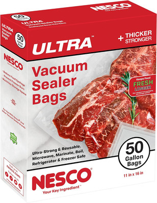 Heavy Duty Vaccum Sealer Bags- Gallon 50 Count