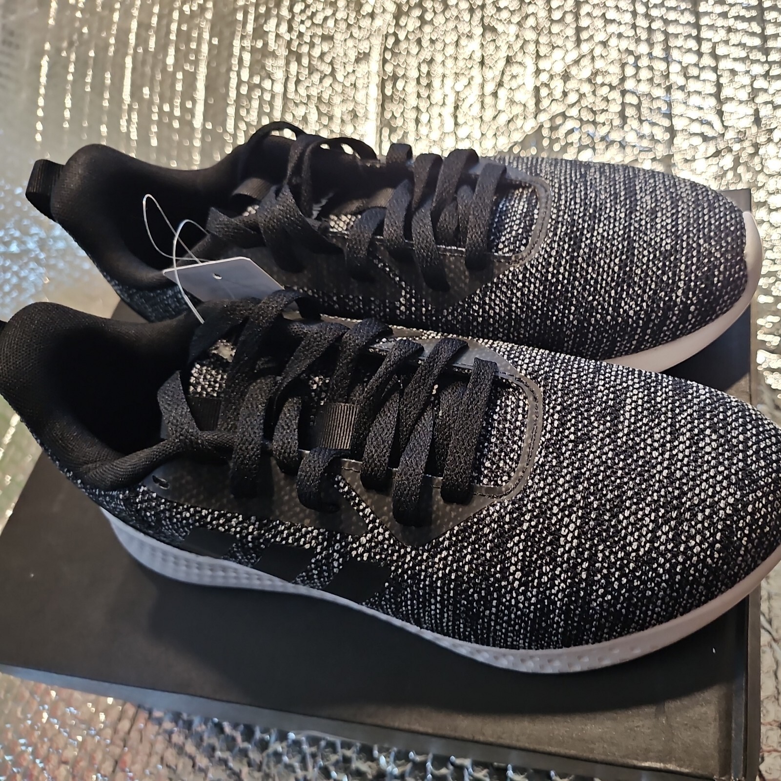 Size 8.5 - adidas Puremotion Black White Heathered for sale online 