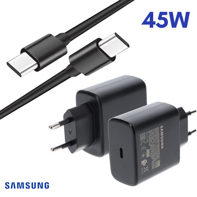 Samsung Original Super Schnellladegerät Ladekabel USB C 45W für Galaxy S A Fold