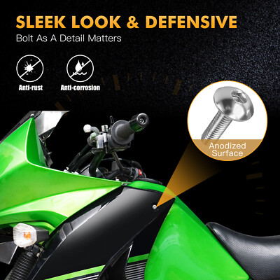 Screws Fairing Bolts Kit Fit Kawasaki KLR250 1984-2005 KLR650 - Foto 9